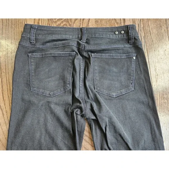CAbi #517 Black Dark Wash Jeans STRETCH Cropped NWT Women's Size 6 - Picture 15 of 15